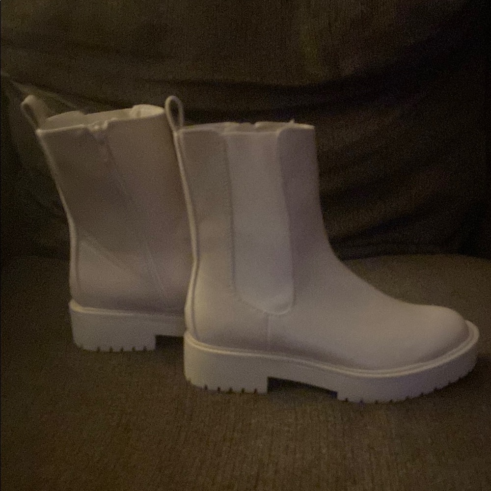 Light Beige Ankle Boots